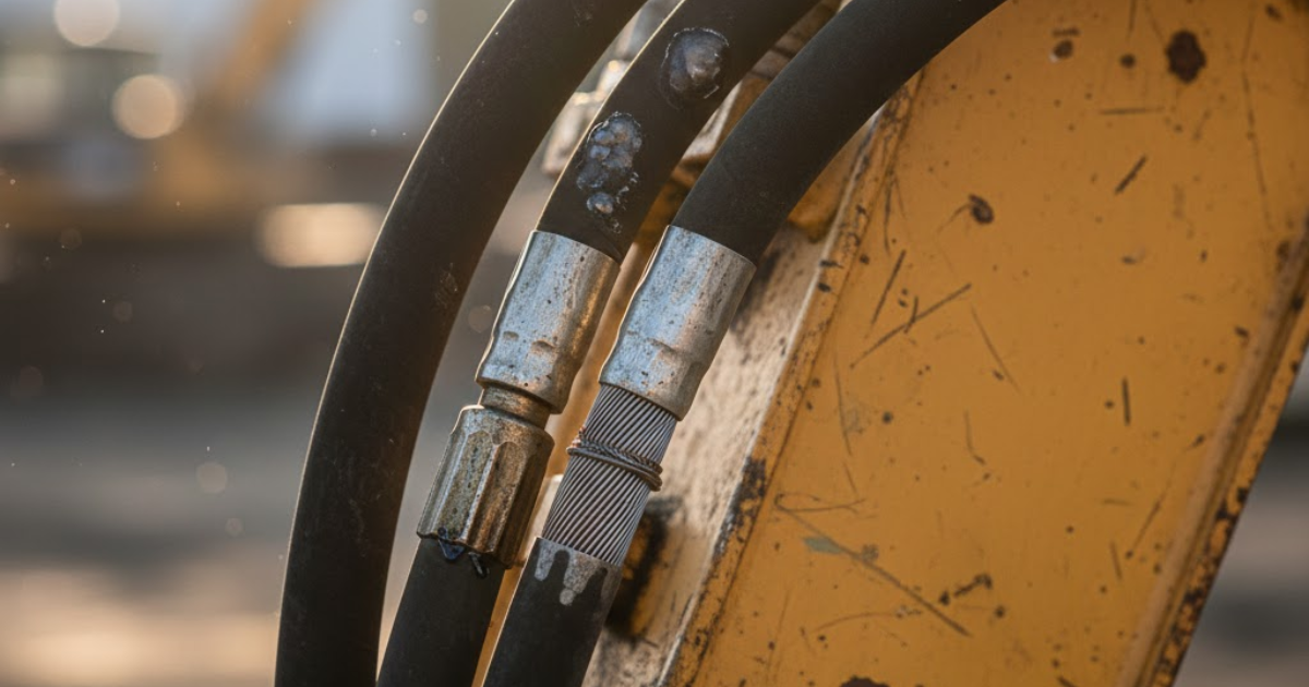 5 Warning Signs Your Excavator’s Hydraulic Hose is About to Fail